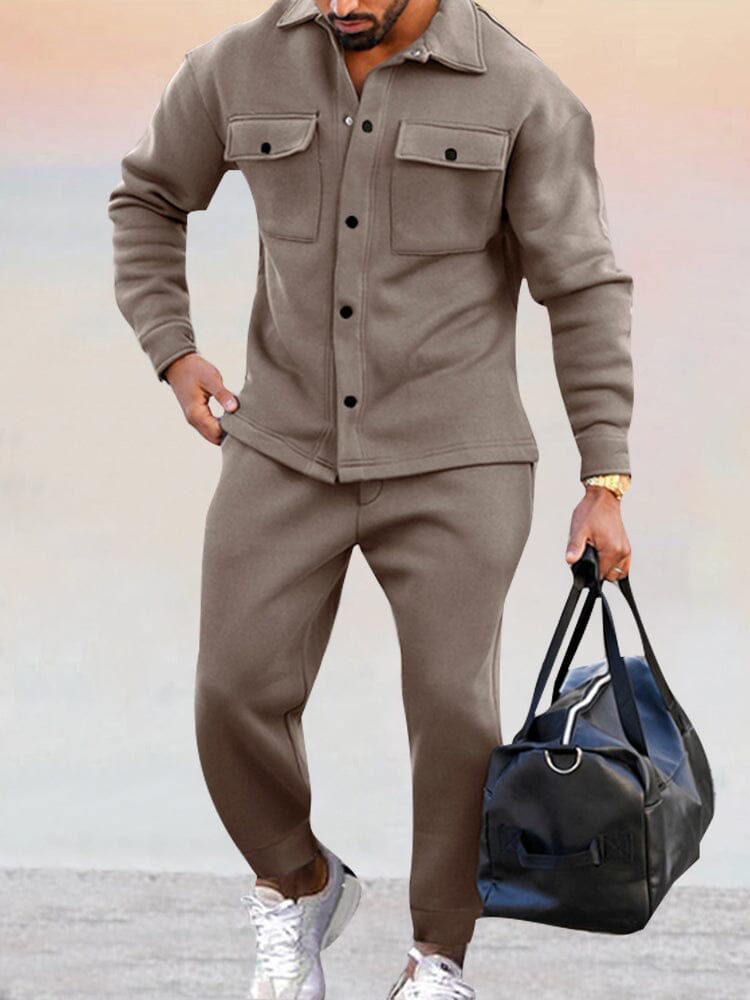 Two-Piece Set | Button-Up | Joggers | Co-Ord Set | Men's Clothing