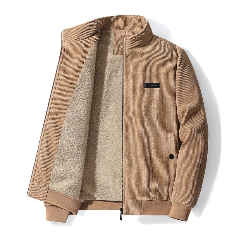 Corduroy Jacket - Men's Fleece Sherpa Lined Winter Jacket