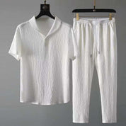 Two-Piece Set - T-Shirt - Drawstring - Co-Ord Set - Men's Summer Clothes