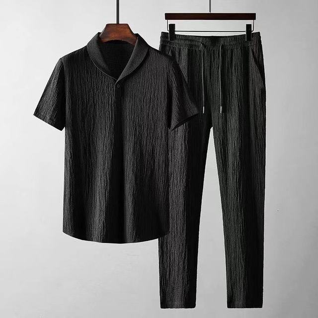 Two-Piece Set - T-Shirt - Drawstring - Co-Ord Set - Men's Summer Clothes