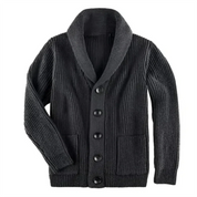 Chunky Cardigan - Warm - Button-Up - Knitted Cardigan - Men's Cardigan