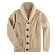 Chunky Cardigan - Warm - Button-Up - Knitted Cardigan - Men's Cardigan