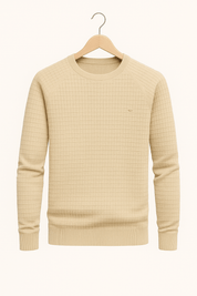 Sweater - Men's Round Neck Long Sleeve Pullover Sweatshirt