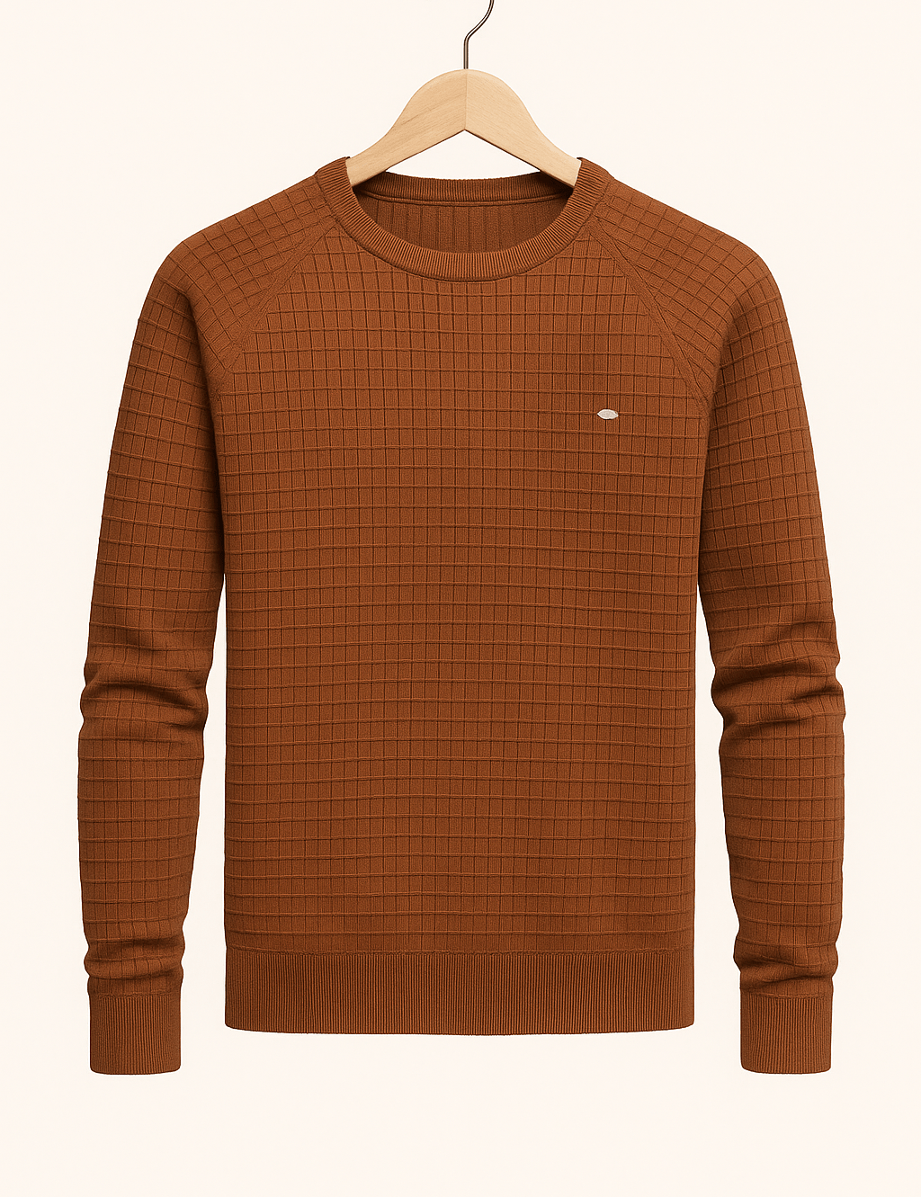 Sweater - Men's Round Neck Long Sleeve Pullover Sweatshirt