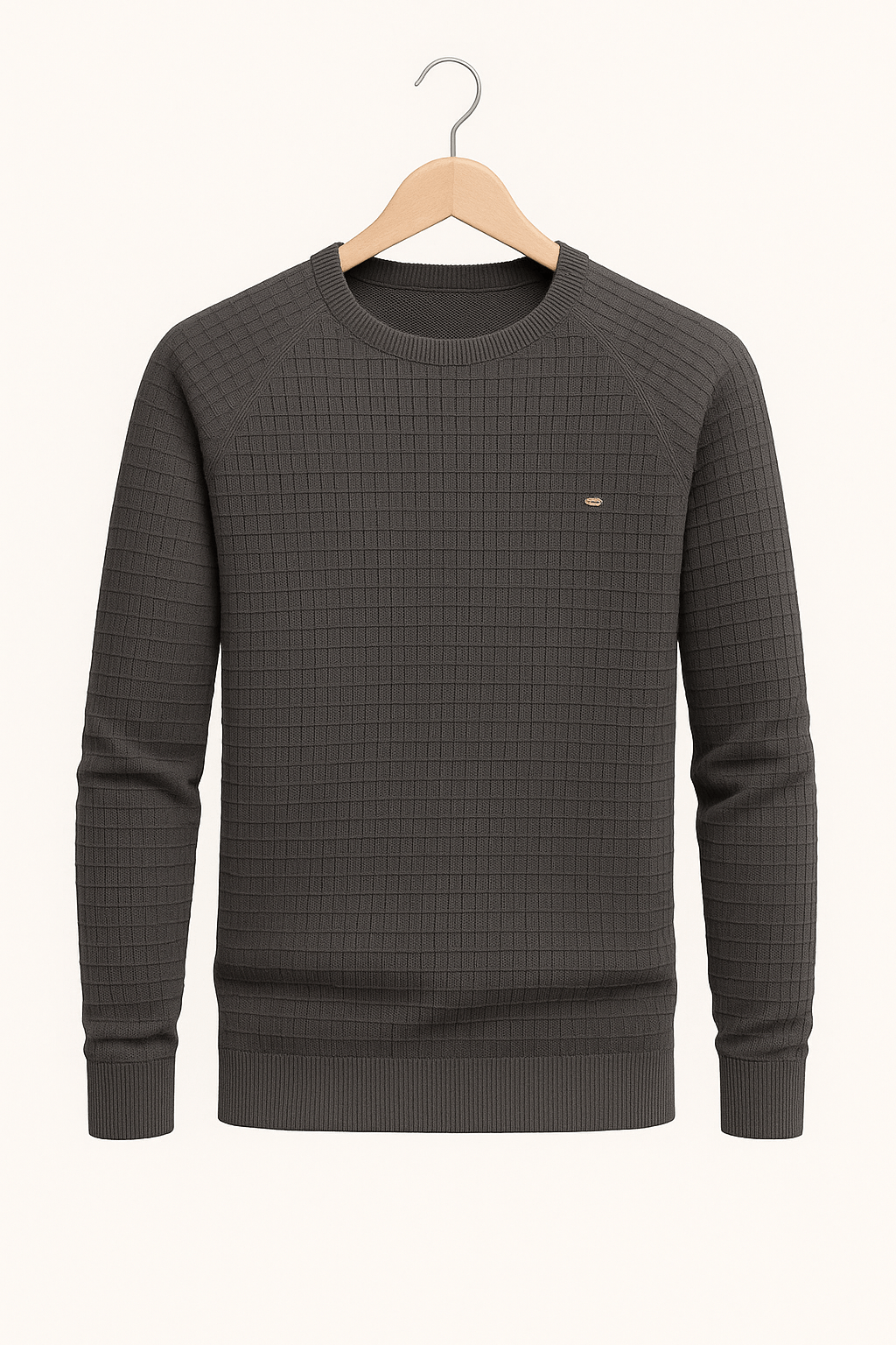 Sweater - Men's Round Neck Long Sleeve Pullover Sweatshirt