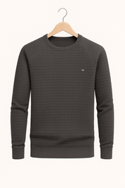 Sweater - Men's Round Neck Long Sleeve Pullover Sweatshirt