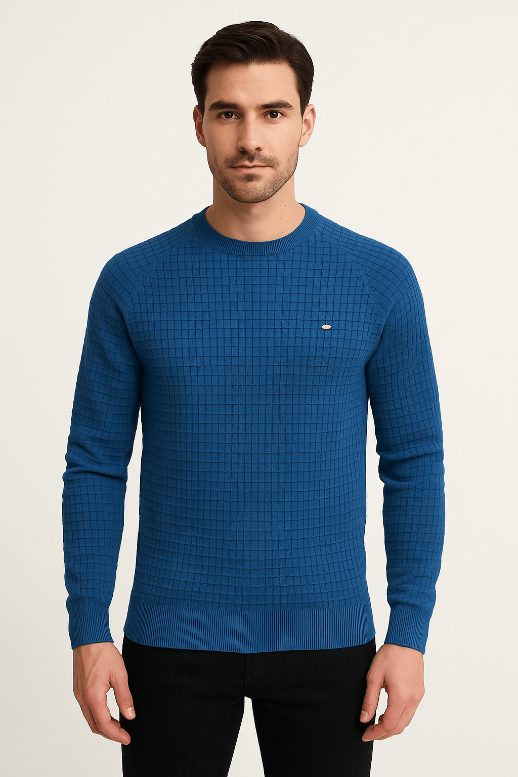 Sweater - Men's Round Neck Long Sleeve Pullover Sweatshirt
