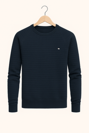 Sweater - Men's Round Neck Long Sleeve Pullover Sweatshirt