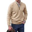 Quarter Zip Jumper - Half Zip - Knitted - Polo Sweater - Men's Knitwear