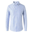Striped Shirt - Men's Collared Long Sleeve Button-Up Shirt