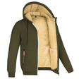 Fur Lined Hoodie - Warm - Zip-Up - Winter Hoodie - Men's Hoodie Jacket