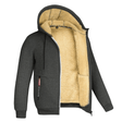 Fur Lined Hoodie - Warm - Zip-Up - Winter Hoodie - Men's Hoodie Jacket