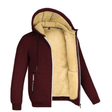 Fur Lined Hoodie - Warm - Zip-Up - Winter Hoodie - Men's Hoodie Jacket