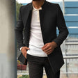 Men's Jacket - Mid Length - Spring - Blazer Jacket - Trench Coat Men