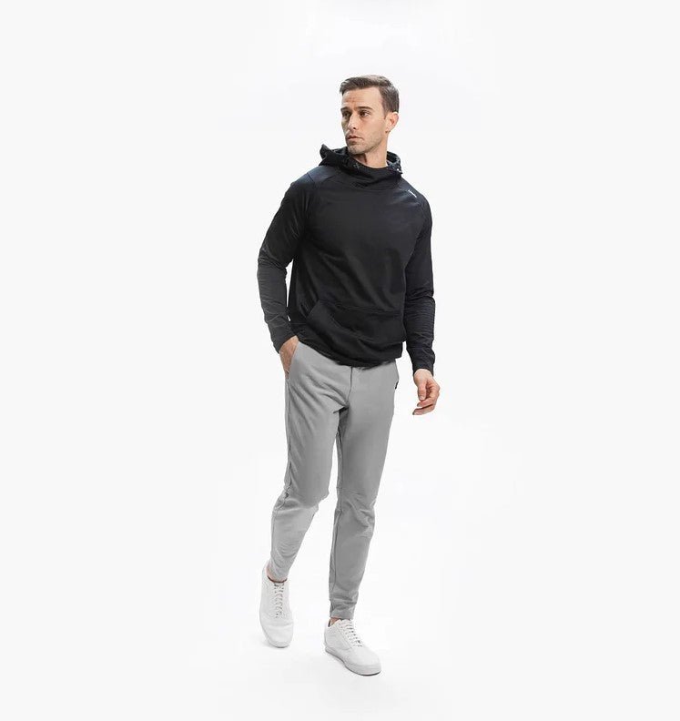 Stretch Pants - Men's Casual Elastic Waist Skinny Pants