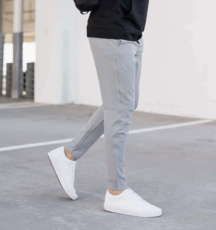 Stretch Pants - Men's Casual Elastic Waist Skinny Pants