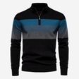 Men's Quarter Zip Sweater | Striped | Knitted | Quarter Zip Jumper | Men's Half Zip Pullover