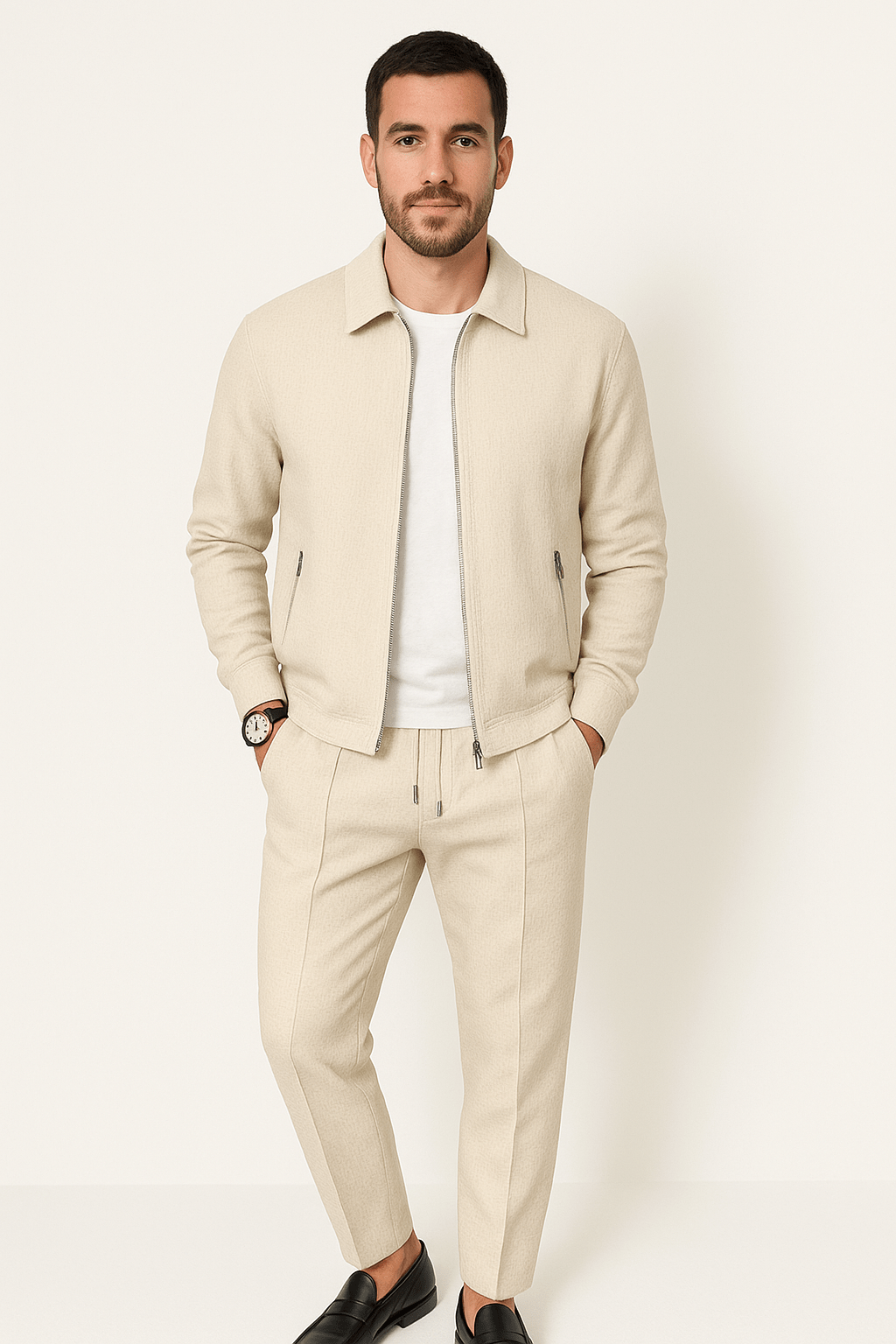 Two-Piece Set - Zip-Up - Co-Ord - Tracksuit - Men's Clothing