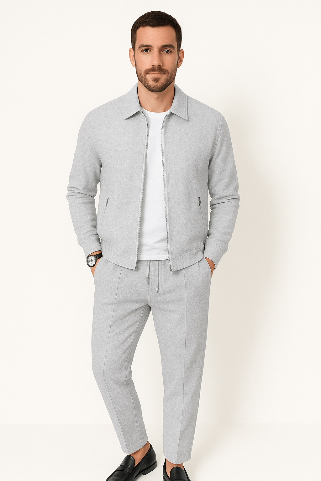 Two-Piece Set - Zip-Up - Co-Ord - Tracksuit - Men's Clothing
