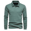 Long Sleeve Polo Shirt - Men's Classic Collared Polo Shirt
