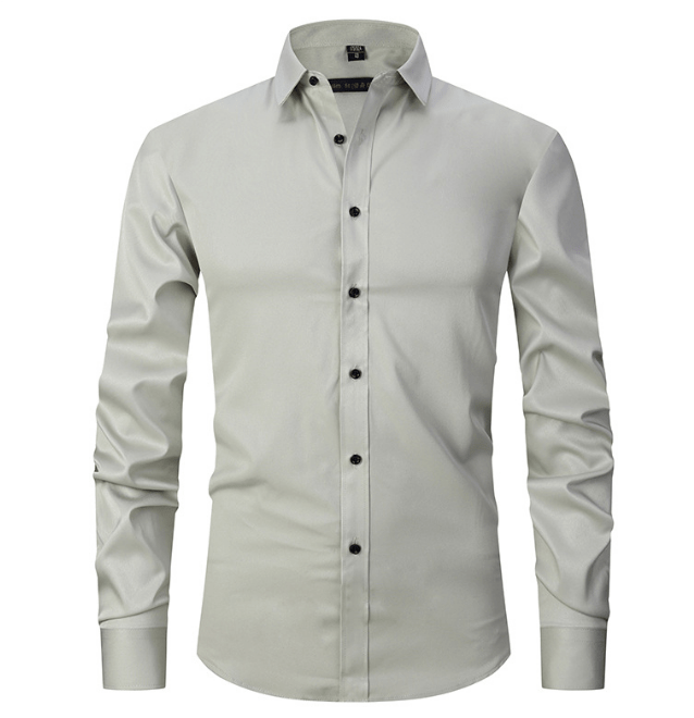 Button-Up Shirt | Long Sleeve | Slim Fit | Dress Shirt | Men's Non Iron Shirt