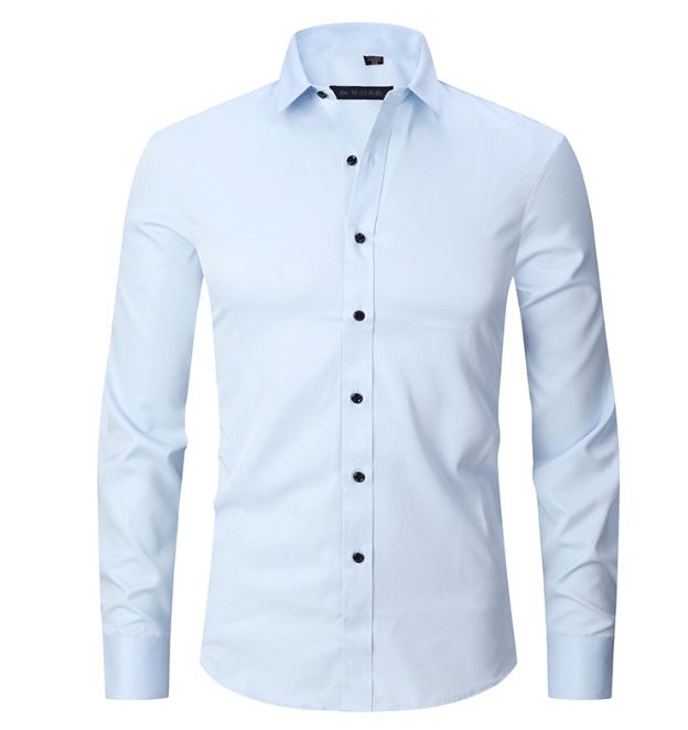 Button-Up Shirt | Long Sleeve | Slim Fit | Dress Shirt | Men's Non Iron Shirt