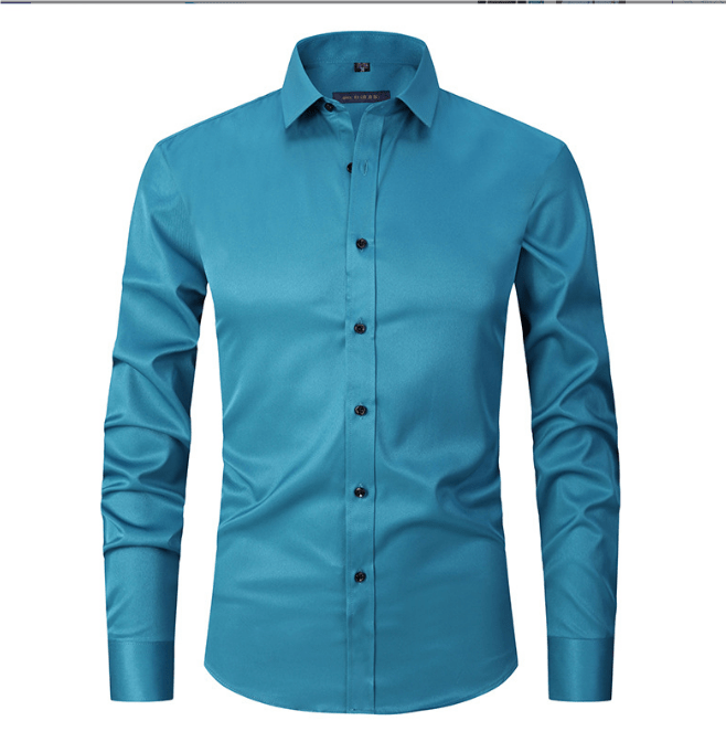 Button-Up Shirt | Long Sleeve | Slim Fit | Dress Shirt | Men's Non Iron Shirt