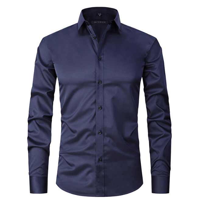 Button-Up Shirt | Long Sleeve | Slim Fit | Dress Shirt | Men's Non Iron Shirt