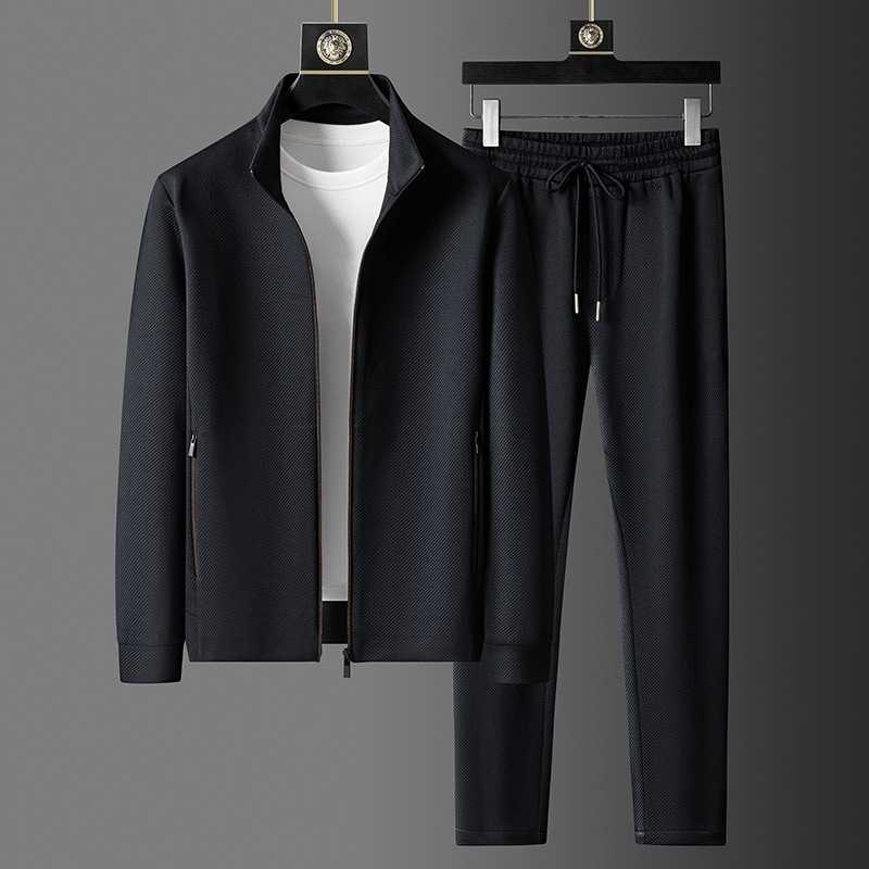 Tracksuit - Men's Zip-Up Jacket and Track Pants Activewear Set