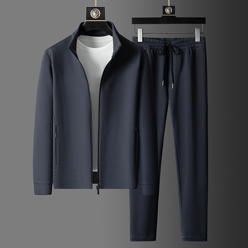 Tracksuit - Men's Zip-Up Jacket and Track Pants Activewear Set