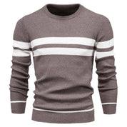 Men's Jumper | Striped | Crew Neck | Knitted Sweater | Men's Clothing