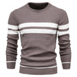 Men's Jumper | Striped | Crew Neck | Knitted Sweater | Men's Clothing