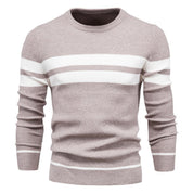 Men's Jumper | Striped | Crew Neck | Knitted Sweater | Men's Clothing