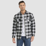 Checkered Jacket | Button-Up | Quilted Liner | Plaid Jacket | Men's Clothing 