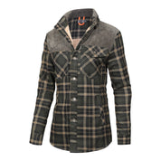 Fleece Lined Jacket | Plaid | Button-Up | Checkered Jacket | Men's Overshirt