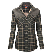 Fleece Lined Jacket | Plaid | Button-Up | Checkered Jacket | Men's Overshirt