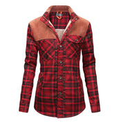 Fleece Lined Jacket | Plaid | Button-Up | Checkered Jacket | Men's Overshirt