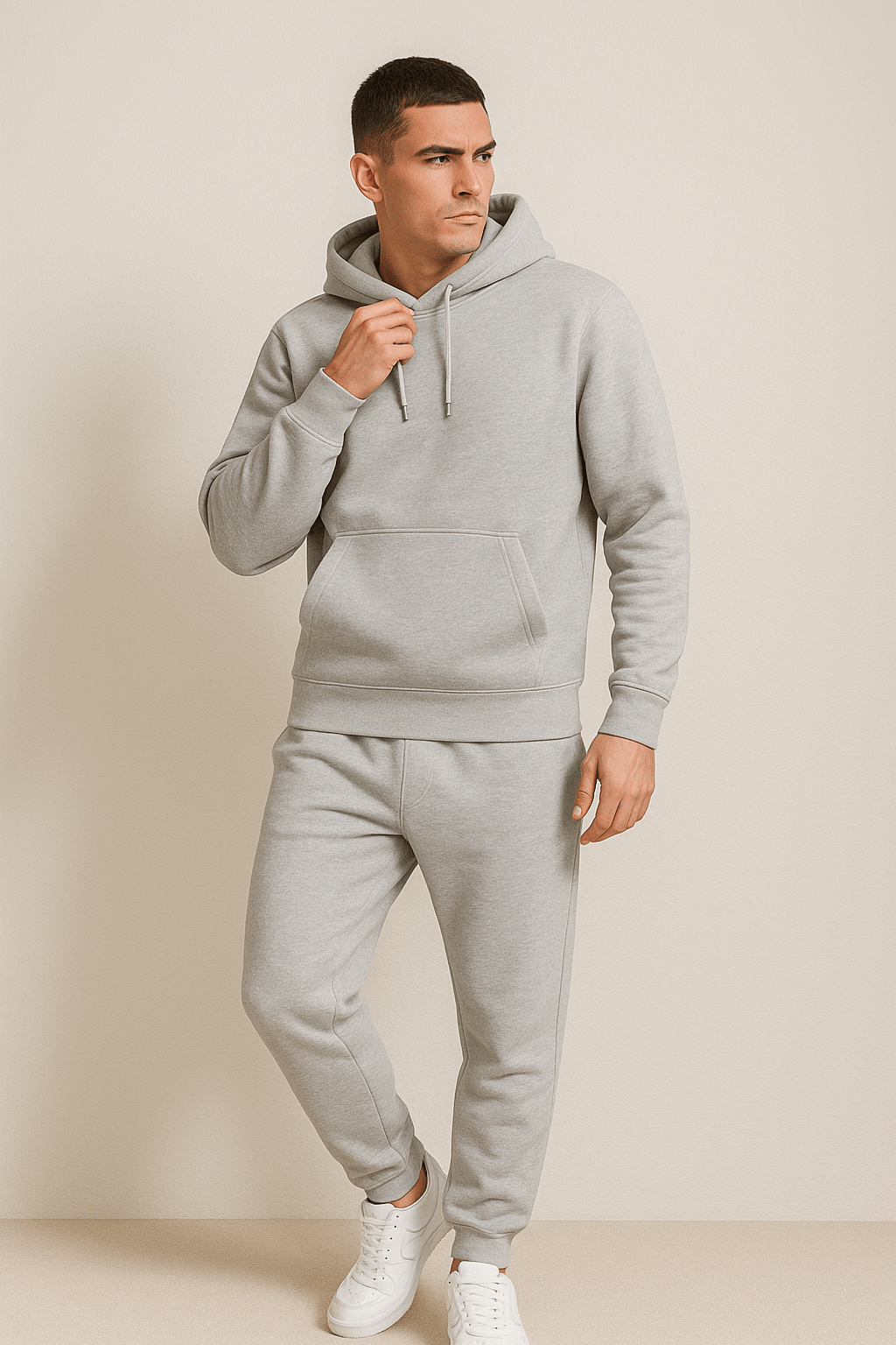 Sweatsuit - Comfy - Two-Piece - Hoodie Jogger Set - Men's Jogging Suit Sets