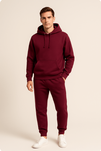 Sweatsuit - Comfy - Two-Piece - Hoodie Jogger Set - Men's Jogging Suit Sets