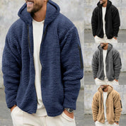 Fleece Hoodie | Warm | Zip-Up | Teddy Hoodie | Men's Fleece Jacket