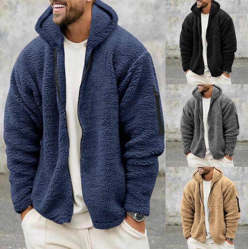 Fleece Hoodie | Warm | Zip-Up | Teddy Hoodie | Men's Fleece Jacket