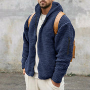 Fleece Hoodie | Warm | Zip-Up | Teddy Hoodie | Men's Fleece Jacket