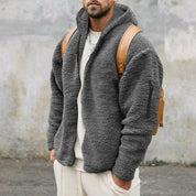 Fleece Hoodie | Warm | Zip-Up | Teddy Hoodie | Men's Fleece Jacket