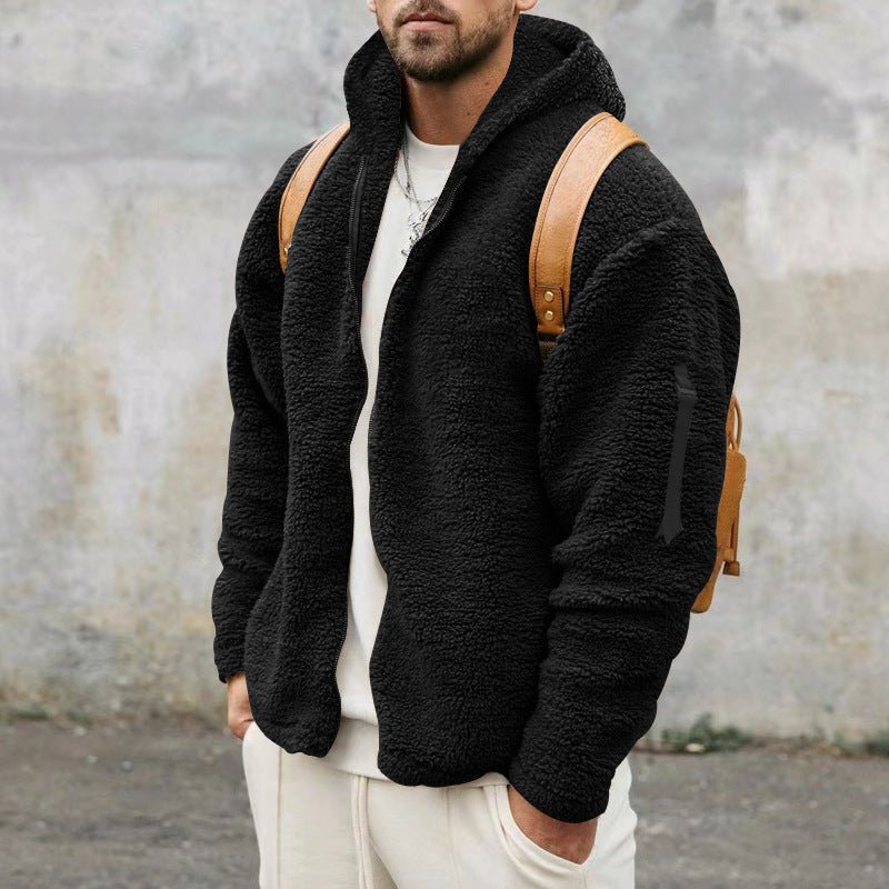 Fleece Hoodie | Warm | Zip-Up | Teddy Hoodie | Men's Fleece Jacket