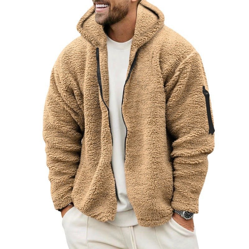 Fleece Hoodie | Warm | Zip-Up | Teddy Hoodie | Men's Fleece Jacket