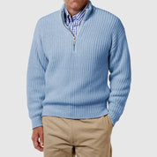 Quarter Zip Jumper | Casual | Long Sleeve | Knitted Jumper | Men's Half Zip Sweater