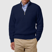 Quarter Zip Jumper | Casual | Long Sleeve | Knitted Jumper | Men's Half Zip Sweater