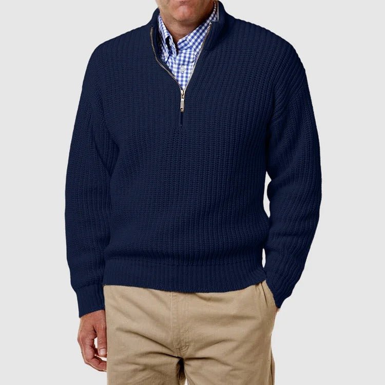 Quarter Zip Jumper | Casual | Long Sleeve | Knitted Jumper | Men's Half Zip Sweater