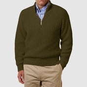 Quarter Zip Jumper | Casual | Long Sleeve | Knitted Jumper | Men's Half Zip Sweater