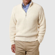 Quarter Zip Jumper | Casual | Long Sleeve | Knitted Jumper | Men's Half Zip Sweater